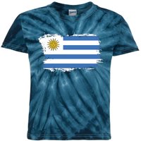 Vintage Uruguay Flag Kids Tie-Dye T-Shirt