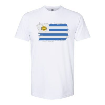 Vintage Uruguay Flag Softstyle CVC T-Shirt