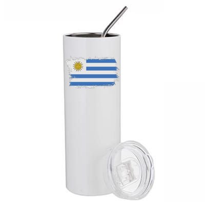 Vintage Uruguay Flag Stainless Steel Tumbler