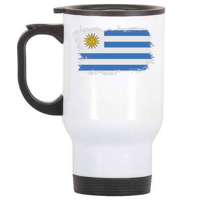 Vintage Uruguay Flag Stainless Steel Travel Mug