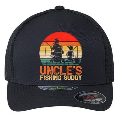 Vintage Uncle's Fishing Buddy Fishing Father's Day Gift Flexfit Unipanel Trucker Cap