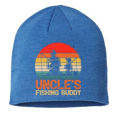 Vintage Uncle's Fishing Buddy Fishing Father's Day Gift Sustainable Beanie