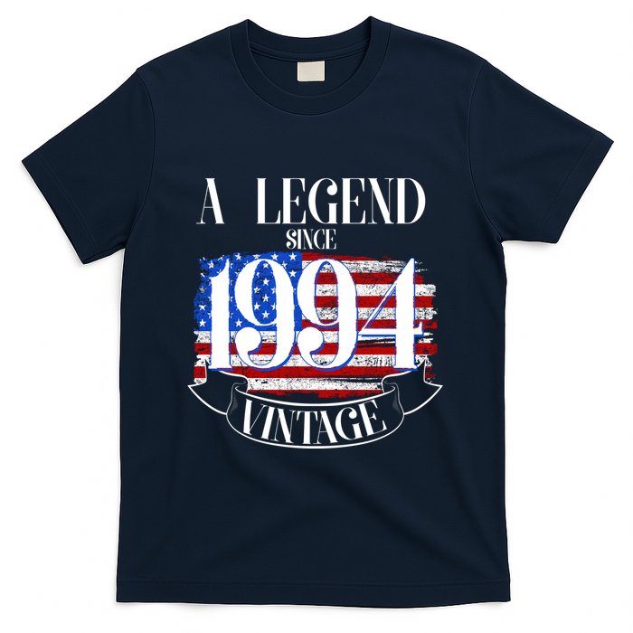 Vintage Usa Flag A Legend Since 1994 30th Birthday T-Shirt