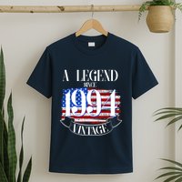 Vintage Usa Flag A Legend Since 1994 30th Birthday T-Shirt