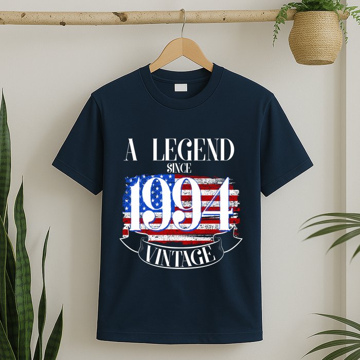 Vintage Usa Flag A Legend Since 1994 30th Birthday T-Shirt