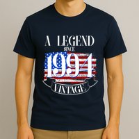 Vintage Usa Flag A Legend Since 1994 30th Birthday T-Shirt