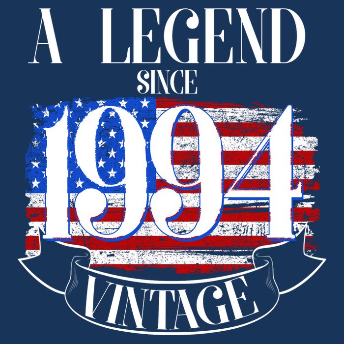 Vintage Usa Flag A Legend Since 1994 30th Birthday T-Shirt