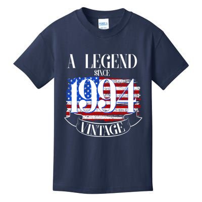 Vintage Usa Flag A Legend Since 1994 30th Birthday Kids T-Shirt