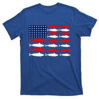 Vintage Usa Fish American Flag Fishing Patriotic Fisher Cool Gift T-Shirt