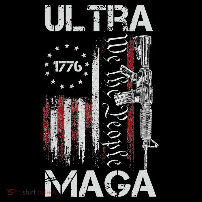 Vintage USA Flag Ultra Maga Gun USA 4th Of July Trump 2024 Tank Top
