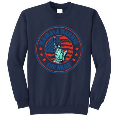 Vintage Us Flag Kamala Harris Forward Election 2024 Sweatshirt