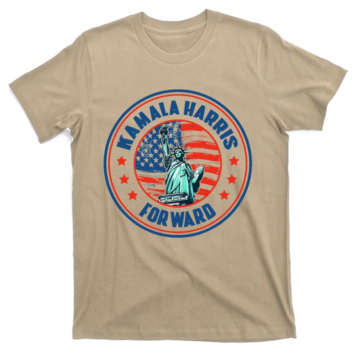 Vintage Us Flag Kamala Harris Forward Election 2024 T-Shirt