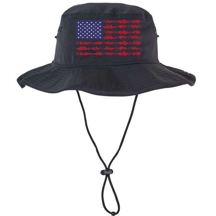 Vintage USA Fish American Flag Fishing Gifts ABS001 Legacy Cool Fit Booney Bucket Hat