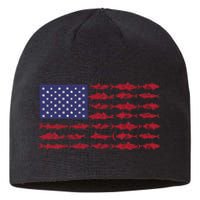 Vintage USA Fish American Flag Fishing Gifts ABS001 Sustainable Beanie