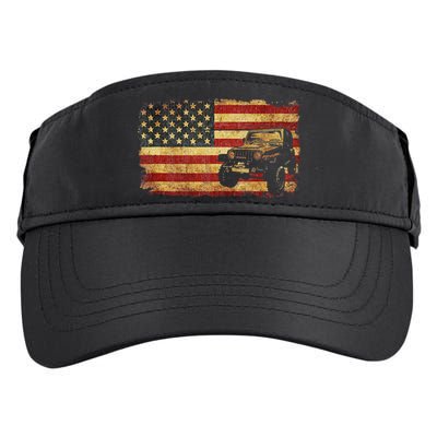 Vintage US Flag Off Road Vehicle 4x4 Off Road Adult Drive Performance Visor