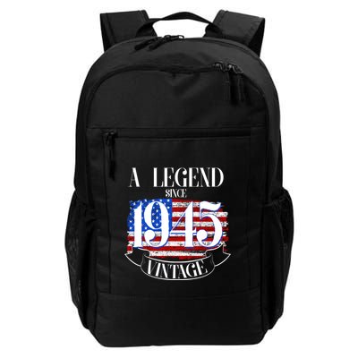 Vintage Usa Flag A Legend Since 1945 80th Birthday Backpack