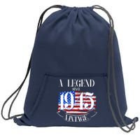 Vintage Usa Flag A Legend Since 1945 80th Birthday Sweatshirt Cinch Pack Bag