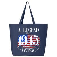 Vintage Usa Flag A Legend Since 1945 80th Birthday 25L Jumbo Tote