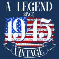 Vintage Usa Flag A Legend Since 1945 80th Birthday Toddler T-Shirt