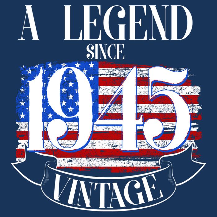 Vintage Usa Flag A Legend Since 1945 80th Birthday Toddler T-Shirt