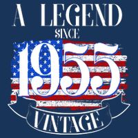 Vintage Usa Flag A Legend Since 1955 70th Birthday Apron