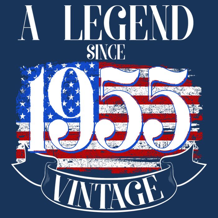 Vintage Usa Flag A Legend Since 1955 70th Birthday Apron