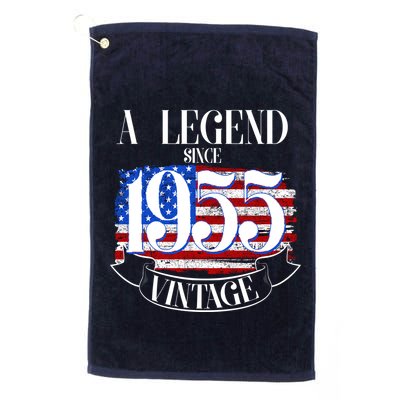 Vintage Usa Flag A Legend Since 1955 70th Birthday Golf Towel