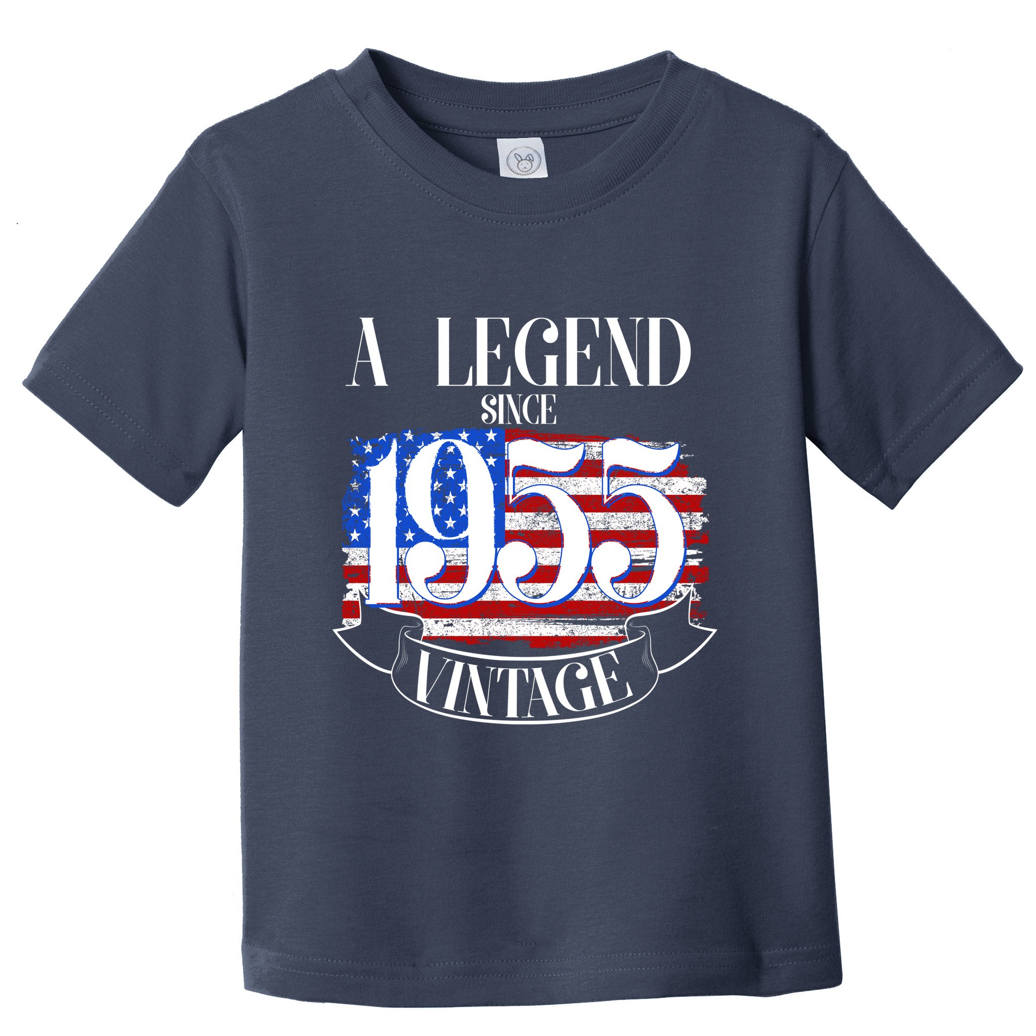 Vintage Usa Flag A Legend Since 1955 70th Birthday Toddler T-Shirt