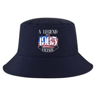 Vintage Usa Flag A Legend Since 1965 60th Birthday Cool Comfort Performance Bucket Hat