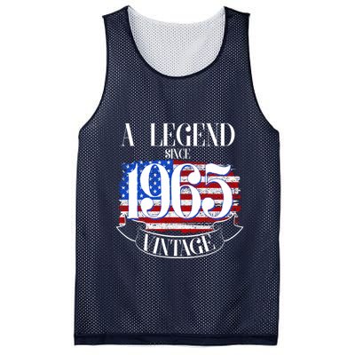Vintage Usa Flag A Legend Since 1965 60th Birthday Mesh Reversible Basketball Jersey Tank