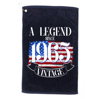 Vintage Usa Flag A Legend Since 1965 60th Birthday Golf Towel