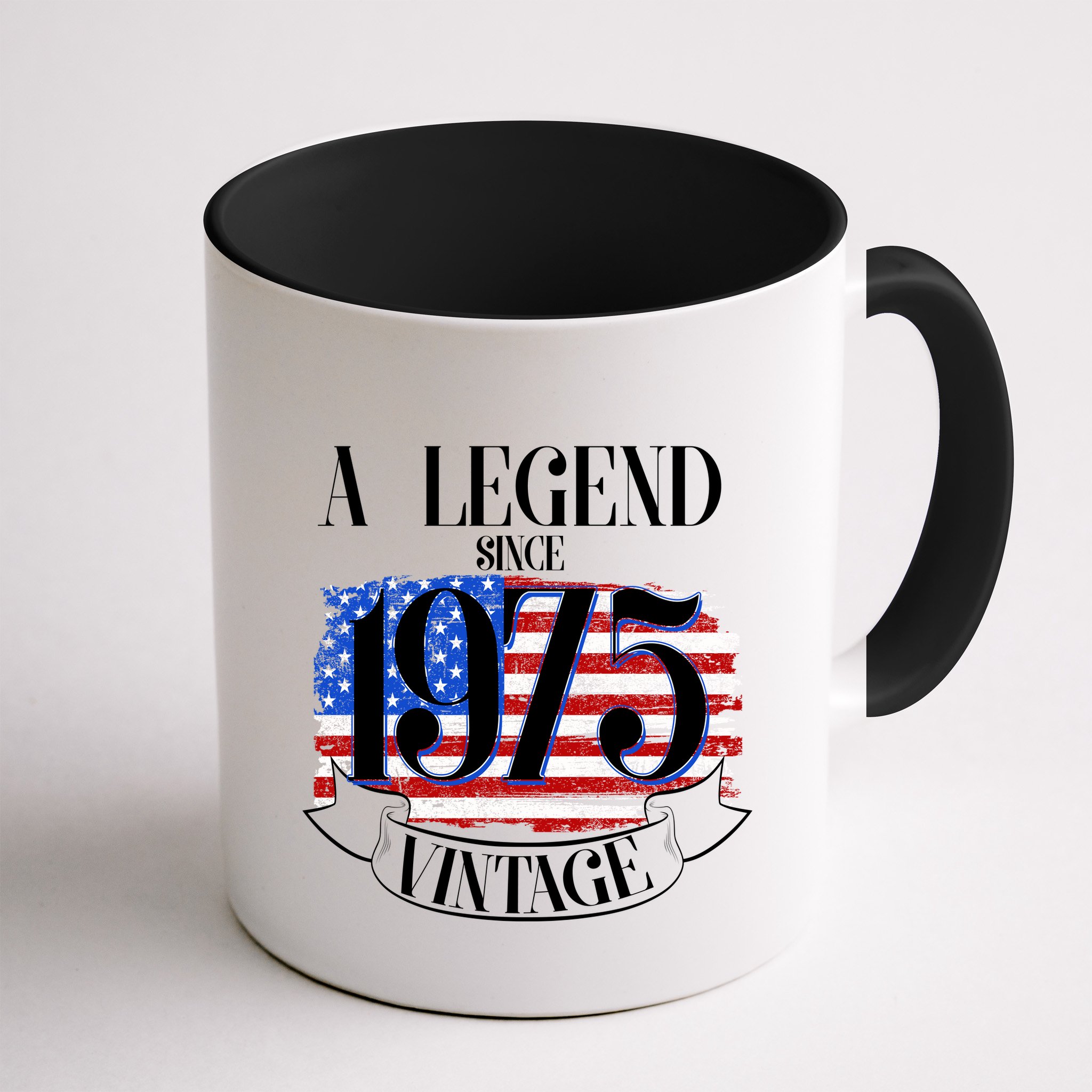 Vintage Usa Flag A Legend Since 1975 50th Birthday Mug