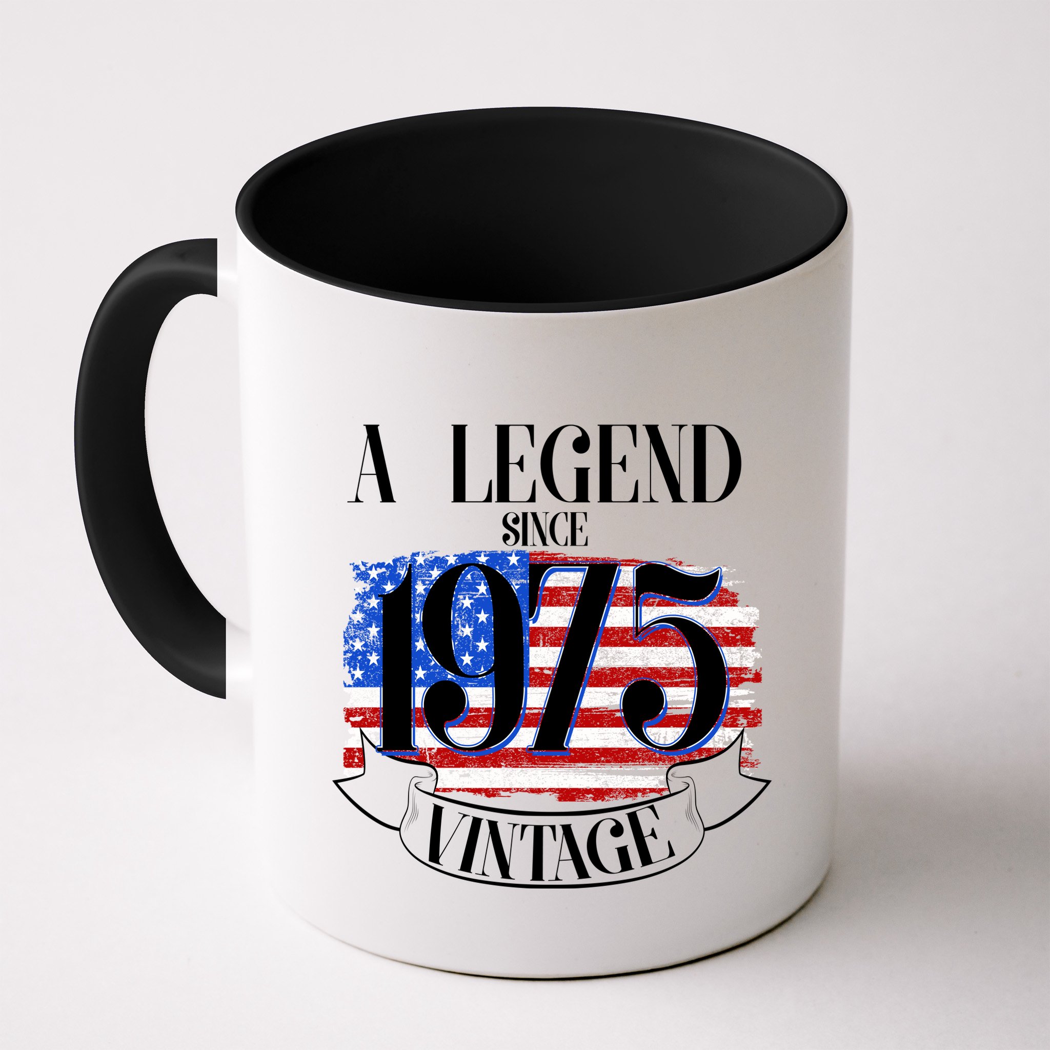 Vintage Usa Flag A Legend Since 1975 50th Birthday Mug