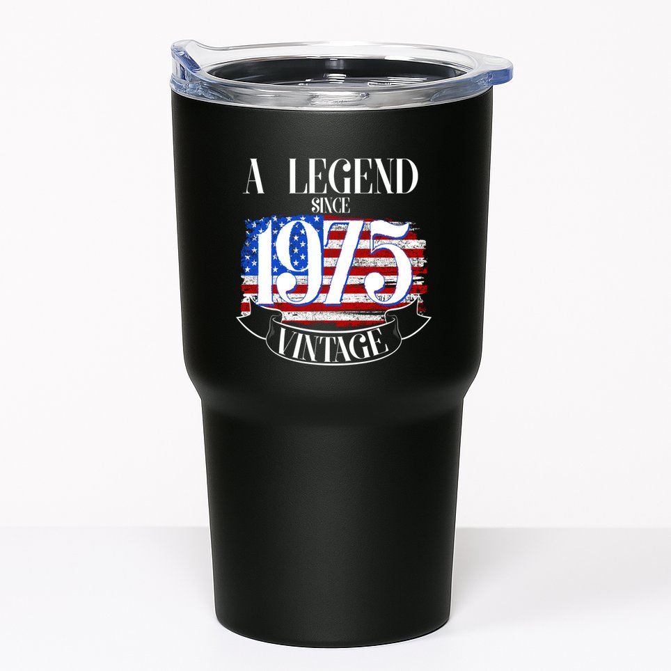 Vintage Usa Flag A Legend Since 1975 50th Birthday Tumbler