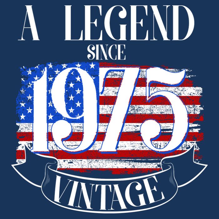 Vintage Usa Flag A Legend Since 1975 50th Birthday Baby Bodysuit