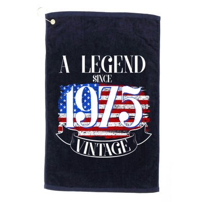 Vintage Usa Flag A Legend Since 1975 50th Birthday Golf Towel
