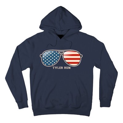 Vintage Us Flag Sunglasses Hoodie