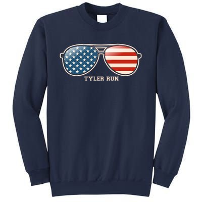 Vintage Us Flag Sunglasses Sweatshirt