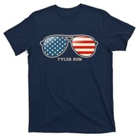 Vintage Us Flag Sunglasses T-Shirt