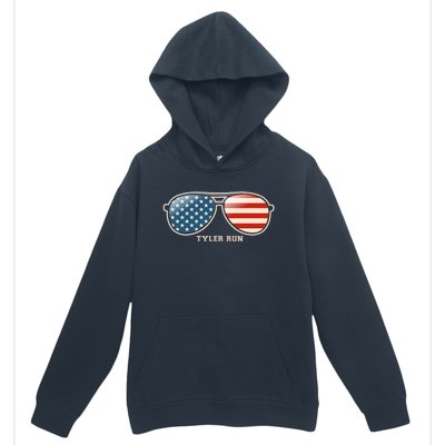 Vintage Us Flag Sunglasses Urban Pullover Hoodie