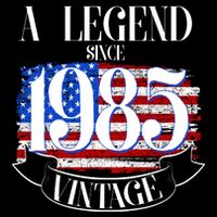 Vintage Usa Flag A Legend Since 1985 40th Birthday Backpack