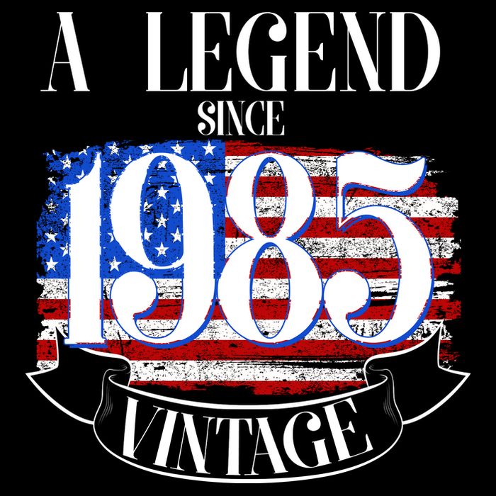 Vintage Usa Flag A Legend Since 1985 40th Birthday Backpack
