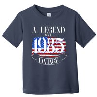 Vintage Usa Flag A Legend Since 1985 40th Birthday Toddler T-Shirt