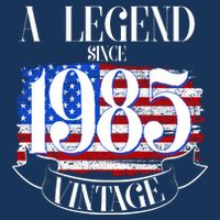Vintage Usa Flag A Legend Since 1985 40th Birthday Toddler T-Shirt