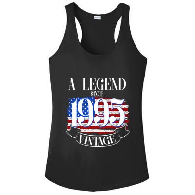 Vintage Usa Flag A Legend Since 1995 30th Birthday Ladies PosiCharge Competitor Racerback Tank