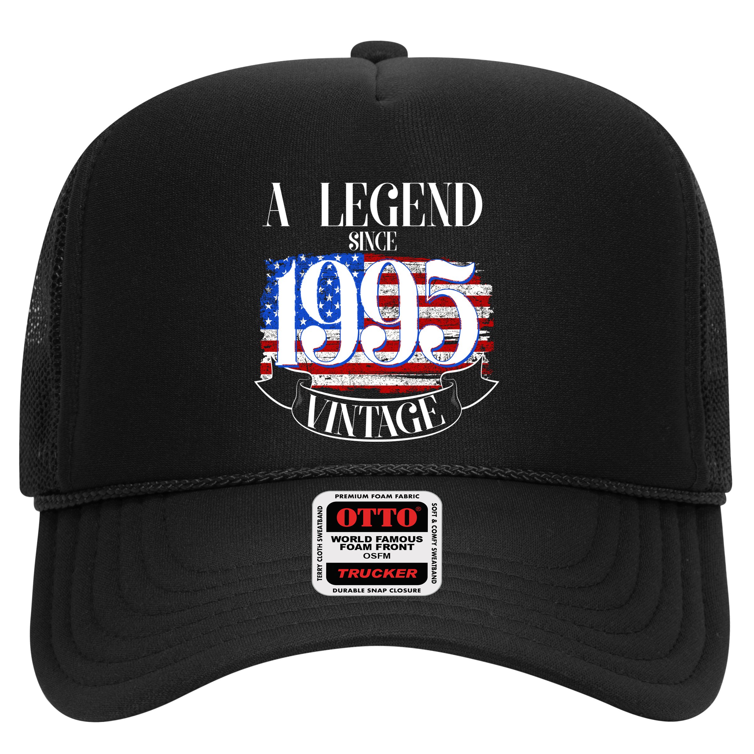 Vintage Usa Flag A Legend Since 1995 30th Birthday Hat
