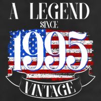 Vintage Usa Flag A Legend Since 1995 30th Birthday Hat