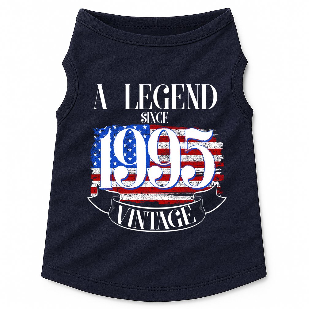 Vintage Usa Flag A Legend Since 1995 30th Birthday Doggie Tank