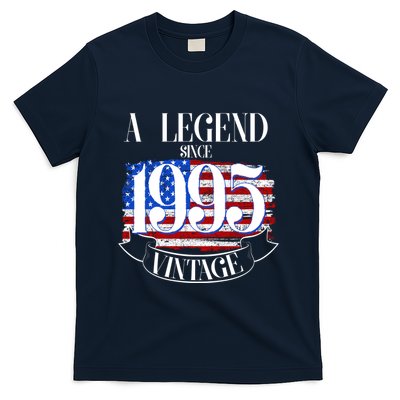 Vintage Usa Flag A Legend Since 1995 30th Birthday T-Shirt