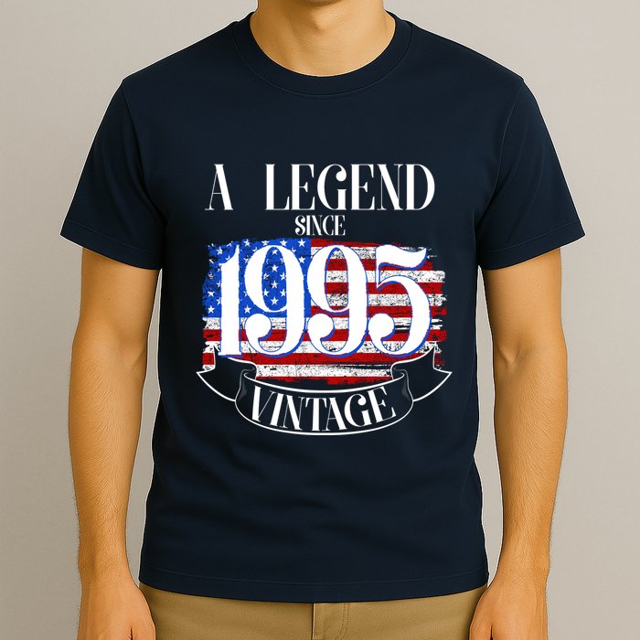 Vintage Usa Flag A Legend Since 1995 30th Birthday T-Shirt